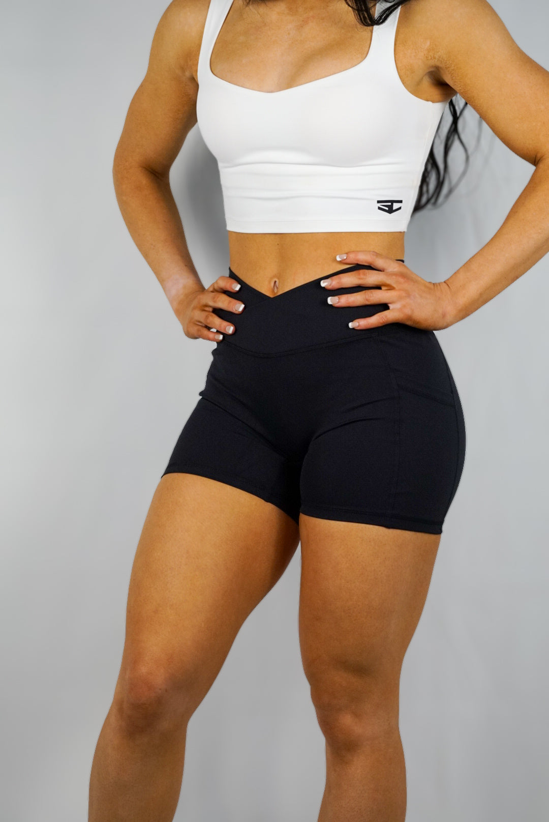 V-cut Biker Shorts